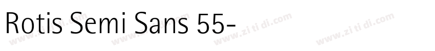 Rotis Semi Sans 55字体转换